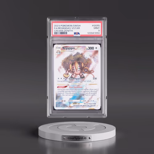 2023 Pokémon Sword and Shield Crown Zenith #GG55 Regigigas Vstar - Full Art (PSA 9 MINT)