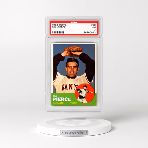 1963 Topps #50 Bill Pierce (PSA 7 NM)