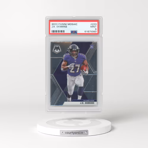2020 Panini Mosaic #223 J.K. Dobbins (PSA 9 MINT)
