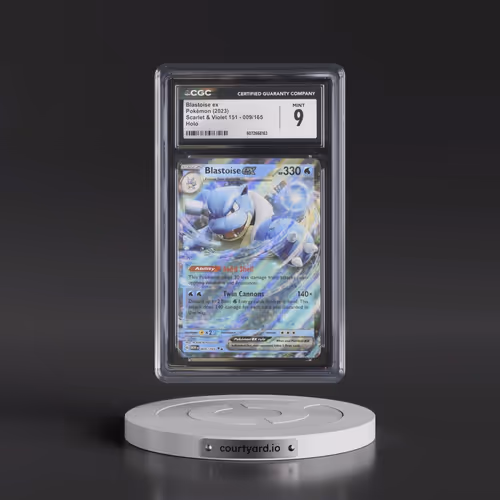 2023 Scarlet & Violet 151 - MEW EN #009/165 Blastoise ex - Holo (CGC 9 MINT)