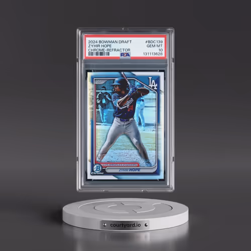 2024 Bowman Draft #BDC139 Zyhir Hope - Chrome-Refractor (PSA 10 GEM MINT)