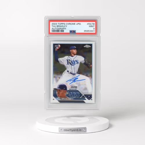 2023 Topps Chrome Update Autograph #RATB Taj Bradley (PSA 9 MINT)
