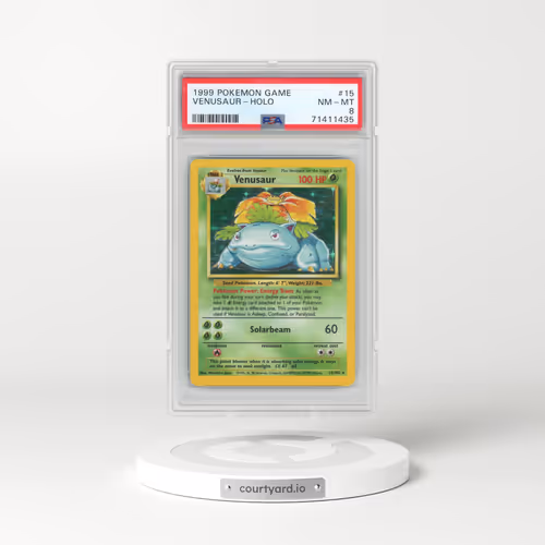 1999 Pokémon Game #15 Venusaur - Holo (PSA 8 NM-MT)
