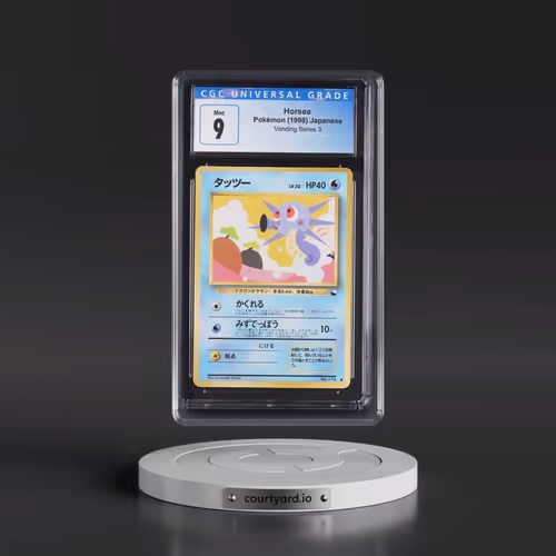 1998 Vending Series 3 (Pokeball Symbol. Glossy) Horsea (CGC 9 MINT)