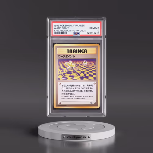 1999 Pokémon Yamabuki City Gym Deck Warp Point (PSA 10 GEM MINT)