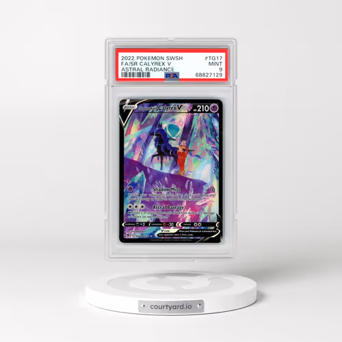 2022 Pokémon Sword & Shield Astral Radiance #TG17 Shadow Rider Calyrex V - Holo Full Art (PSA 9 MINT)
