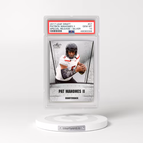 2017 Leaf Special Release Draft Silver #07 Pat Mahomes II (PSA 10 GEM MINT)