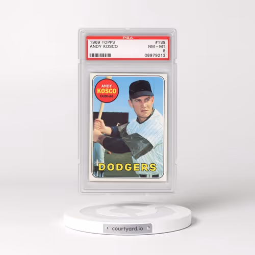 1969 Topps #139 Andy Kosco (PSA 8 NM-MT)