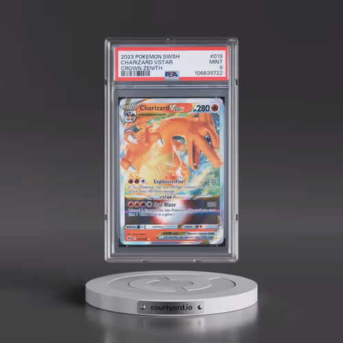 2023 Pokémon Sword and Shield Crown Zenith #019 Charizard Vstar (PSA 9 MINT)