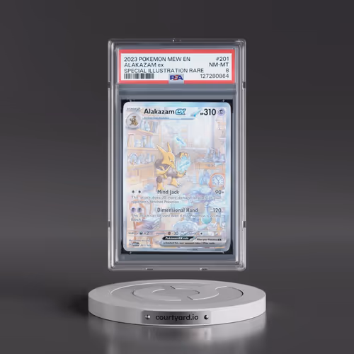 2023 Pokémon Mew EN-151 #201 Alakazam EX - Holo Special Illustration Rare (PSA 8 NM-MT)