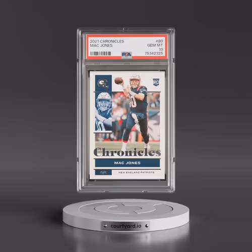 2021 Panini Chronicles #80 Mac Jones (PSA 10 GEM MINT)