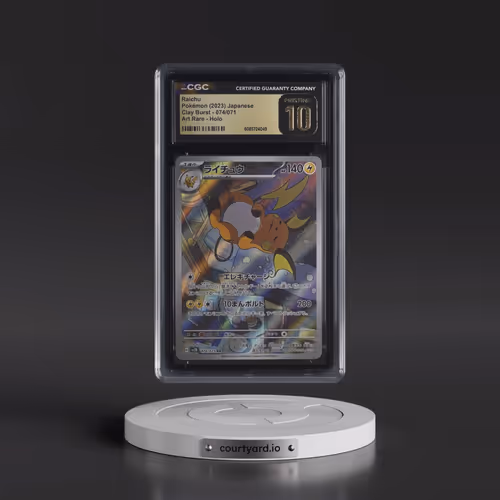 2023 Clay Burst #074/071 Raichu - Art Rare Holo (CGC 10 PRISTINE)