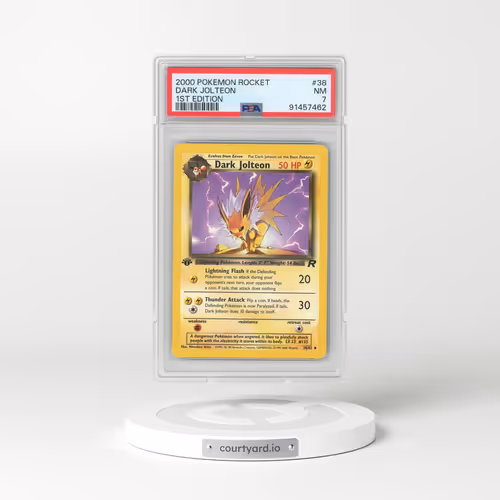 2000 Pokémon Rocket #38 Dark Jolteon - 1st Edition (PSA 7 NM)