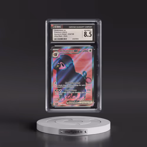 2023 Pokémon Svi EN-Scarlet & Violet #234 Oinkologne EX - Holo Ultra Rare (CGC 8.5 NM-MT+)