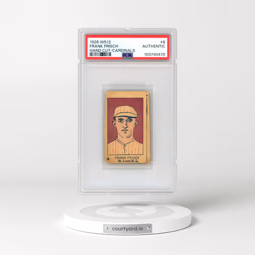 1926 W512 Hand Cut #8 Frank Frisch - Cardinals (PSA AUTHENTIC)