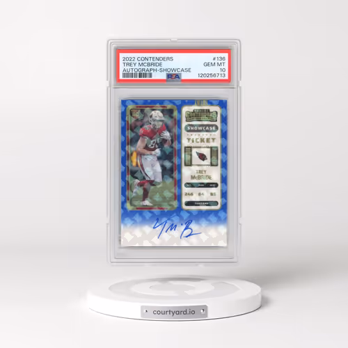 2022 Panini Contenders #136 Trey Mcbride - Autograph-Showcase (PSA 10 GEM MINT)