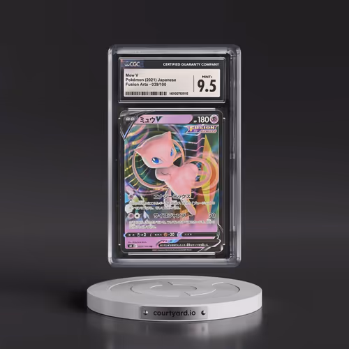 2021 Fusion Arts #039/100 Mew V - Holo (CGC 9.5 MINT+)