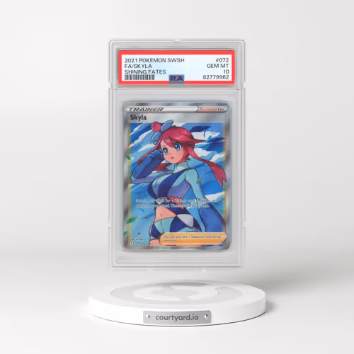 2021 Pokémon Sword & Shield Shining Fates #072 Skyla - Full Art (PSA 10 GEM MINT)