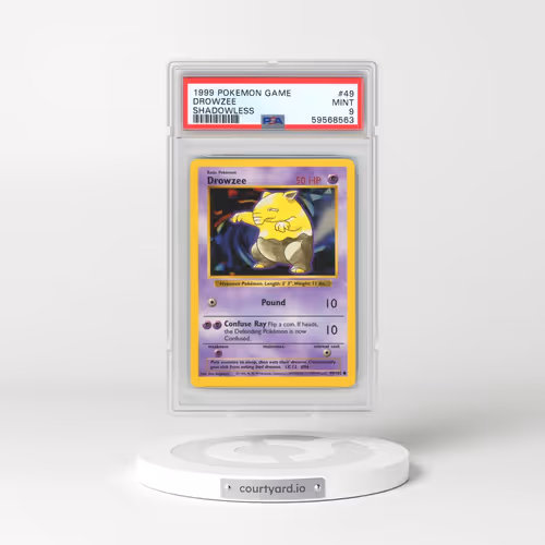1999 Pokémon Game #49 Drowzee - Shadowless (PSA 9 MINT)