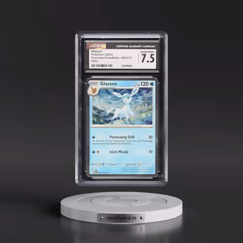 2025 Prismatic Evolutions - PRE EN #025/131 Glaceon - Holo (CGC 7.5 NM+)