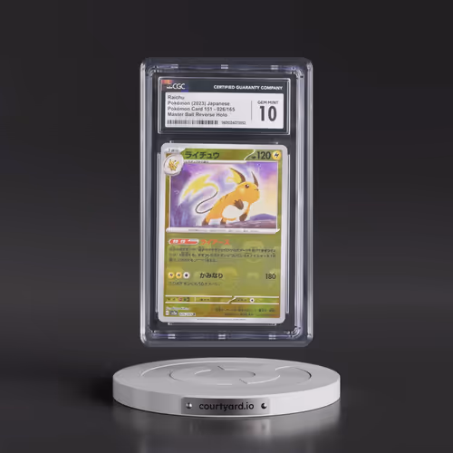 2023 Pokémon Card 151 #026/165 Raichu - Reverse Holo Master Ball (CGC 10 GEM MINT)