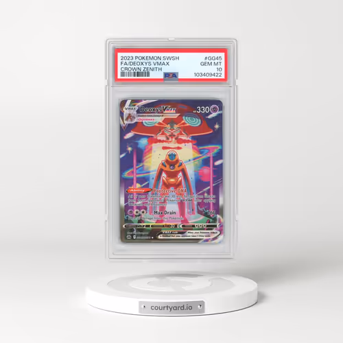 2023 Pokémon Sword and Shield Crown Zenith #GG45 Deoxys Vmax - Full Art (PSA 10 GEM MINT)
