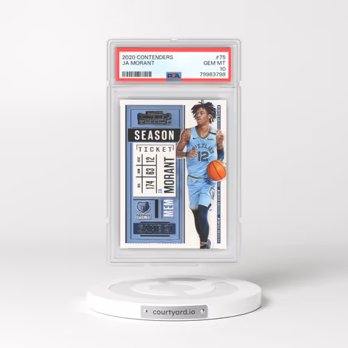 2020 Panini Contenders #75 Ja Morant (PSA 10 GEM MINT)