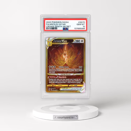2023 Pokémon Sword and Shield Crown Zenith #GG70 Arceus Vstar - Full Art Secret (PSA 10 GEM MINT)