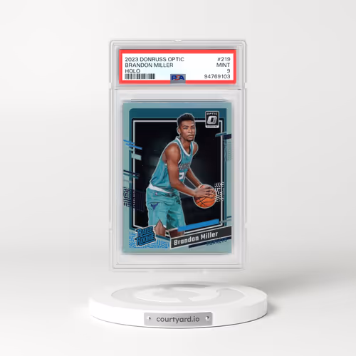 2023 Panini Donruss Optic #219 Brandon Miller - Holo (PSA 9 MINT)