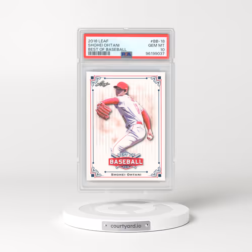 2018 Leaf Best of Baseball #BB-18 Shohei Ohtani (PSA 10 GEM MINT)