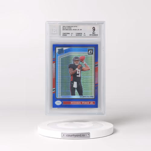 2024 Panini Donruss Optic #279 Michael Penix Jr. - Blue Hyper (BGS 9 MINT)