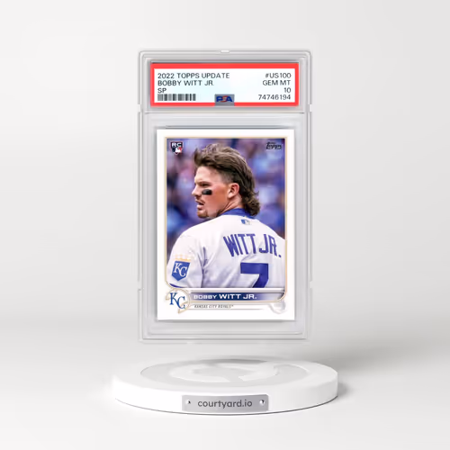 2022 Topps Update #US100 Bobby Witt Jr. - SP (PSA 10 GEM MINT)