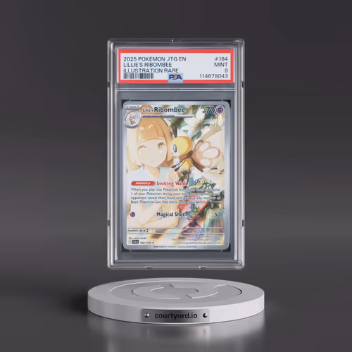 2025 Pokémon Jtg EN-Journey Together #164 Lillie's Ribombee - Illustration Rare (PSA 9 MINT)