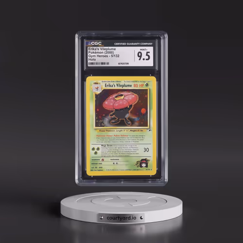 2000 Gym Heroes #5/132 Erika's Vileplume - Holo (CGC 9.5 MINT+)