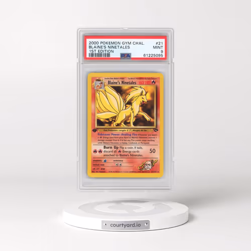 2000 Pokémon Gym Challenge #21 Blaine's Ninetales - 1st Edition (PSA 9 MINT)