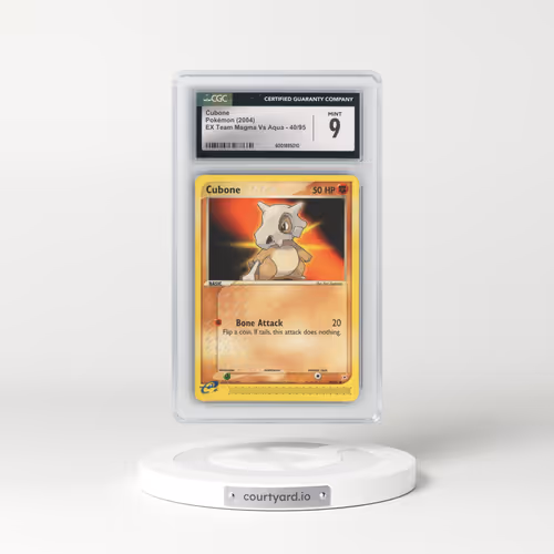 2004 EX Team Magma Vs Team Aqua #40/95 Cubone (CGC 9 MINT)