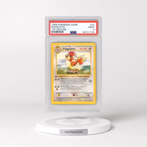 1999 Pokémon Game #22 Pidgeotto - 1st Edition (PSA 9 MINT)