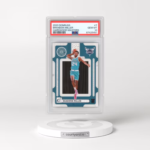 2023 Panini Donruss Hardwood Masters #7 Brandon Miller (PSA 10 GEM MINT)