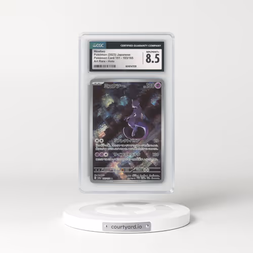 2023 Pokémon Card 151 #183/165 Mewtwo - Art Rare (CGC 8.5 NM-MT+)