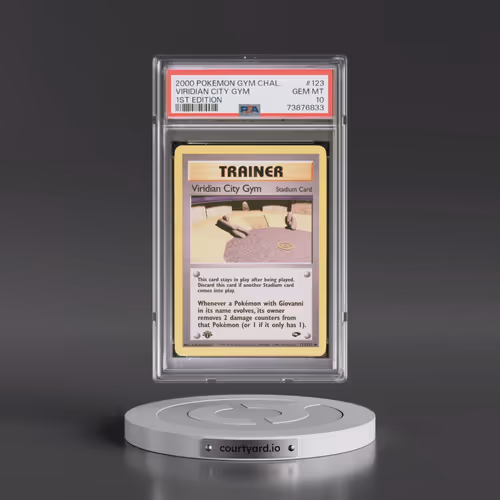 2000 Pokémon Gym Challenge #123 Viridian City Gym - 1st Edition (PSA 10 GEM MINT)