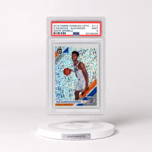 2019 Panini Donruss Optic #113 Shai Gilgeous-Alexander - White Sparkle (PSA 9 MINT)