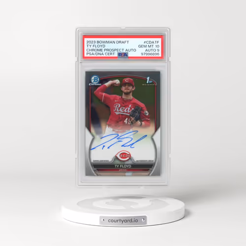 2023 Bowman Draft Chrome Prospect Autograph #CDATF Ty Floyd (PSA 10 GEM MINT)