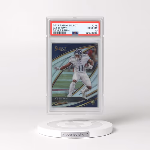 2019 Panini Select #278 A.J. Brown - Silver Prizm (PSA 10 GEM MINT)