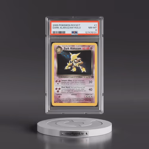 2000 Pokémon Rocket #1 Dark Alakazam - Holo (PSA 8 NM-MT)