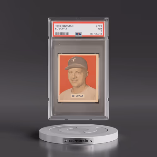 1949 Bowman #229 Ed Lopat (PSA 7 NM)