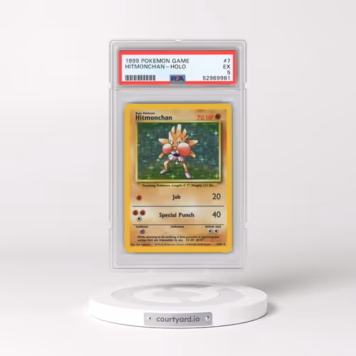 1999 Pokémon Game #7 Hitmonchan - Holo (PSA 5 EX)