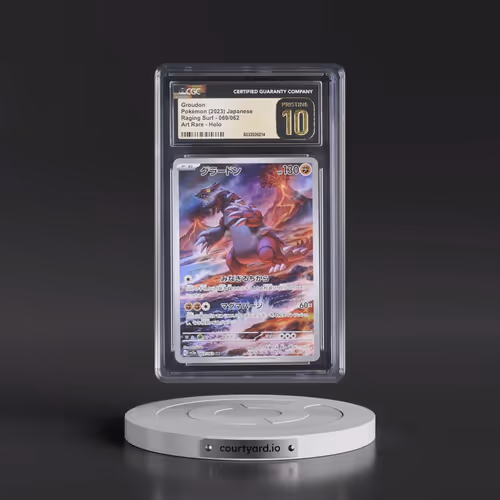 2023 Raging Surf #069/062 Groudon - Art Rare Holo (CGC 10 PRISTINE)