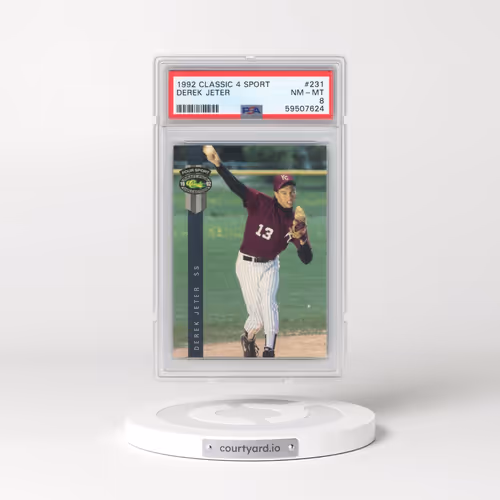 1992 Classic 4 Sport #231 Derek Jeter (PSA 8 NM-MT)