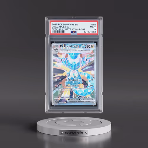 2025 Pokémon Pre EN-Prismatic Evolutions #165 Dragapult EX - Holo Special Illustration Rare (PSA 9 M