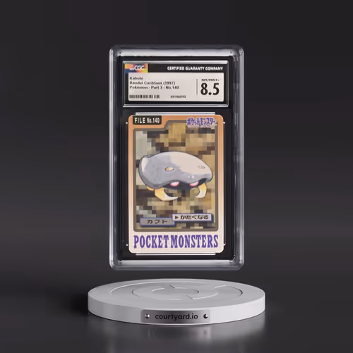1997 (Pocket Monsters on Bottom) Part 3 #140 Kabuto (CGC 8.5 NM-MT+)